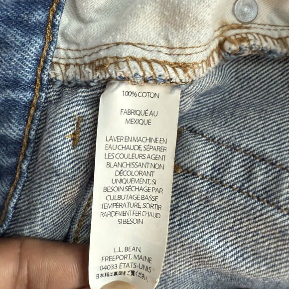 LL BEAN Men Blue Cotton Standard Fit Straight Leg Casual Western Jean 33x29 - Picture 11 of 15